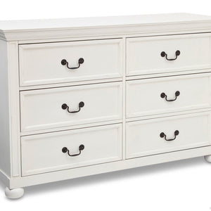 Simmons Kids Vintage White (120) Castille Double Dresser (317030) a1a 7-Castille Double Dresser