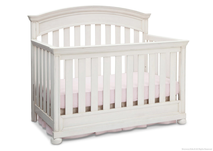 Simmons Kids Vintage White (120) Castille Crib 'N' More, Crib Conversion 8-Castille Crib 'N' More