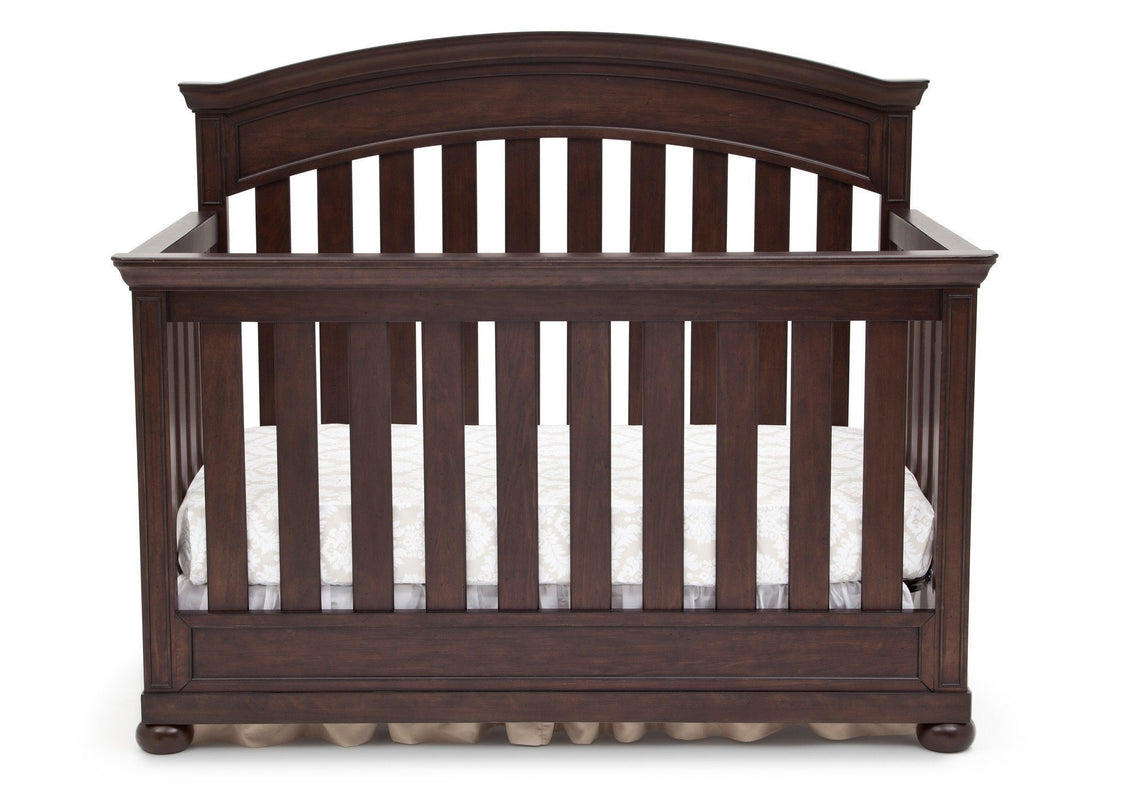 Simmons Kids Vintage Espresso (915) Castille Crib 'N' More, Crib Conversion Front View  b1b