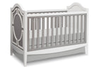 Simmons Kids Antique White/Grey (066) Hollywood 3-in-1 Crib, Crib Conversion a3a 1-Hollywood 3-in-1 Crib