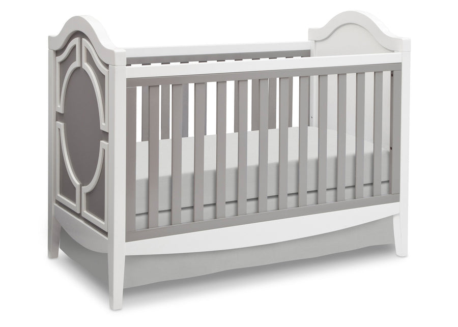 Simmons Kids Antique White/Grey (066) Hollywood 3-in-1 Crib, Crib Conversion a3a 1-Hollywood 3-in-1 Crib