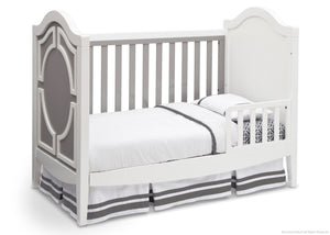 Simmons Kids Antique White/Grey (066) Hollywood 3-in-1 Crib, Toddler Bed Conversion a4a 5