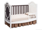 Simmons Kids White/Dark Chocolate (141) Hollywood 3-in-1 Crib, Toddler Bed Conversion c4c 8-Hollywood 3-in-1 Crib