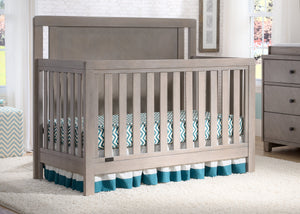 Simmons Kids Stained Grey (054) Chevron Crib 'N' More, Crib Conversion Room Shot a0a 0-Chevron Crib 'N' More
