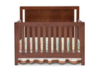 Simmons Kids Espresso Truffle (208) Chevron Crib 'N' More, Crib Conversion Front View b1b 6-Chevron Crib 'N' More