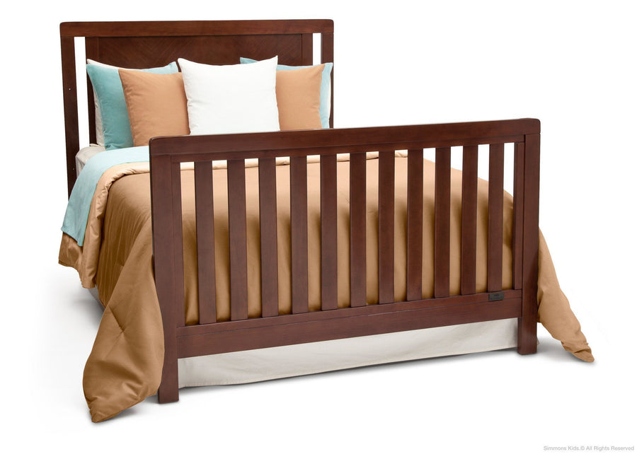 Simmons Kids Espresso Truffle (208) Chevron Crib 'N' More, Full-Size Bed Conversion b5b 9-Chevron Crib 'N' More