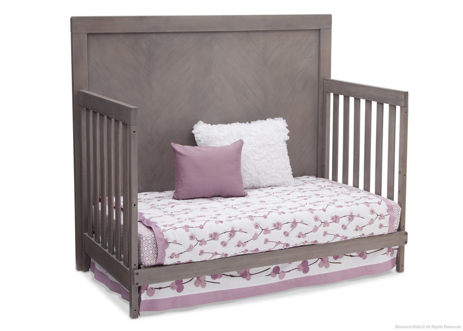 Simmons Kids Stained Grey (054) Bellante 4-in-1 Crib, Day Bed Conversion b3b 9-Bellante 4-in-1 Crib