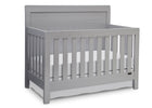 Simmons Kids Grey (026) Rowen Crib (320180),Right View  a1a 1-Rowen 4-in-1 Crib