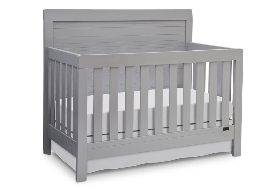 Simmons Kids Grey (026) Rowen Crib (320180),Right View  a1a 1-Rowen 4-in-1 Crib