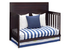 Simmons Kids Black Espresso (907) Simmons Kids Rowen Crib (320180), Side View with Day Bed Conversion b4b 11-Rowen 4-in-1 Crib