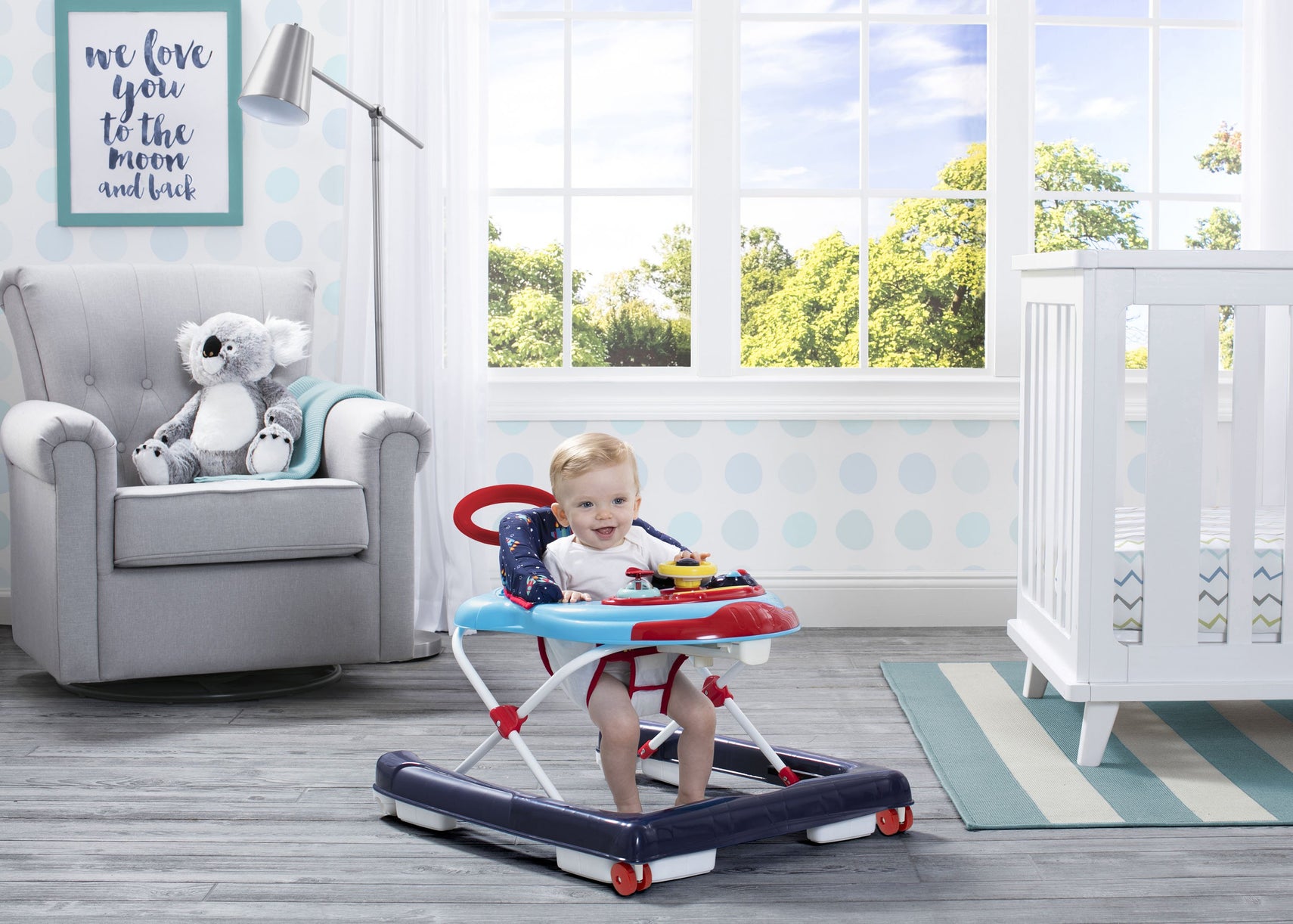 Delta Children Lift Off (2030) First Exploration 2-in-1 Activity Walker (32201) hangtag, a1a