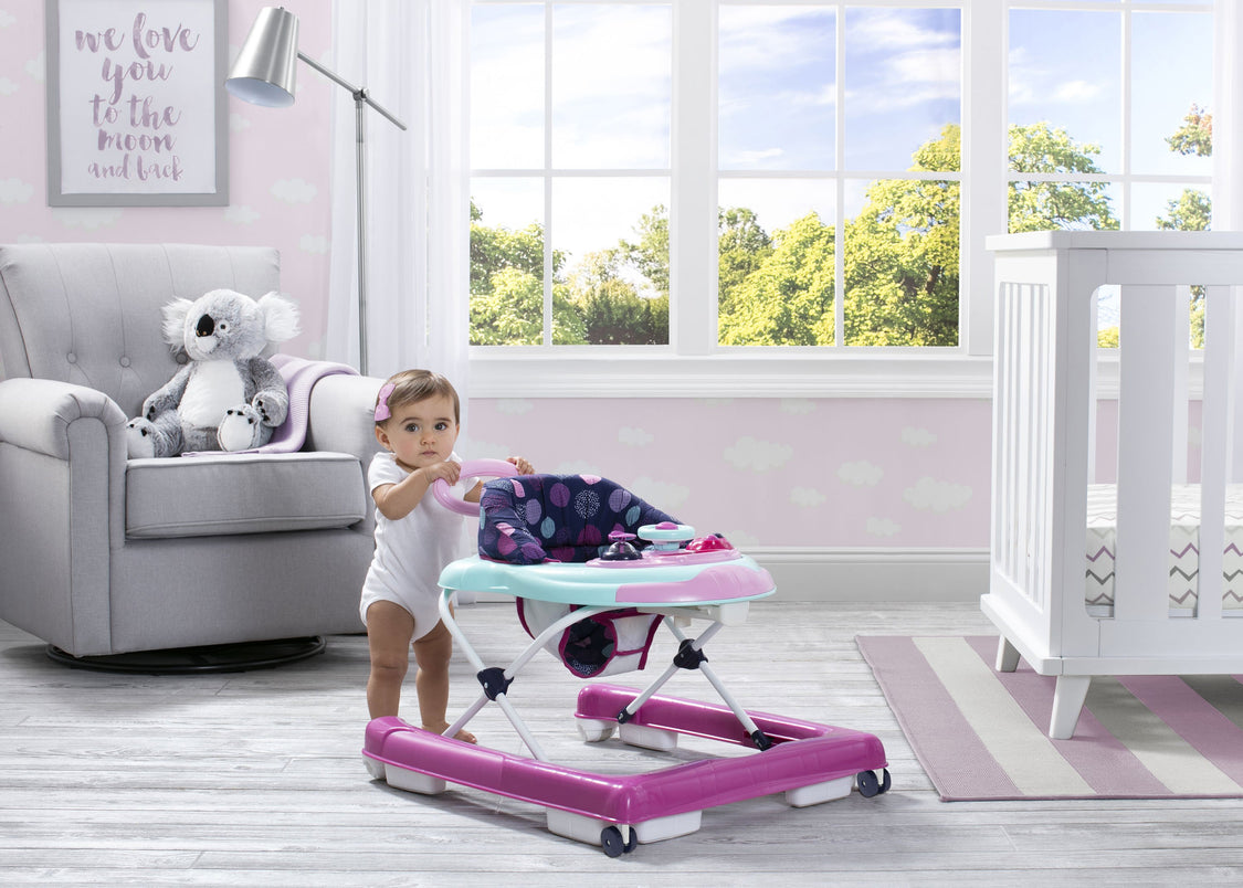 Delta Children Orbit (2031) First Exploration 2-in-1 Activity Walker (32201) hangtag, b2b