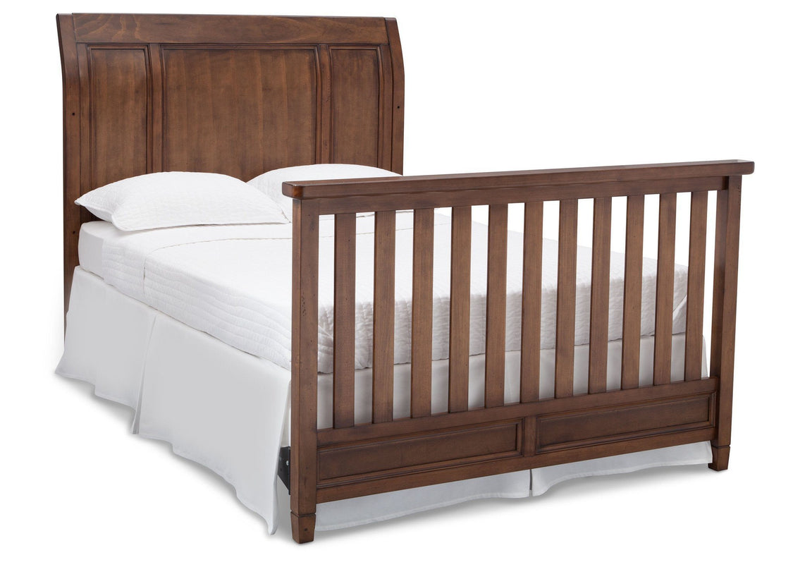 Simmons Kids Antique Chestnut (2100) Kingsley Crib 'N' More, Full-size Bed Conversion b6b