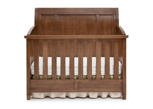 Simmons Kids Weathered Chestnut (223) Kingsley Crib 'N' More, Crib Conversion Front View a2a 3-Kingsley Crib 'N' More