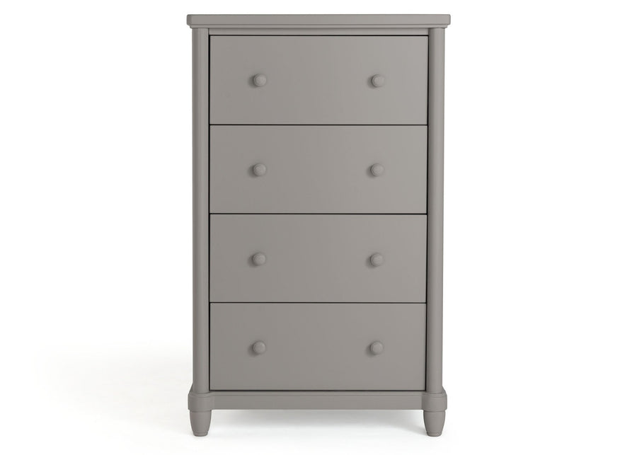 Grey (026) Barrington Chest (325041) Front View a2a 2-Belmont 4 Drawer Chest