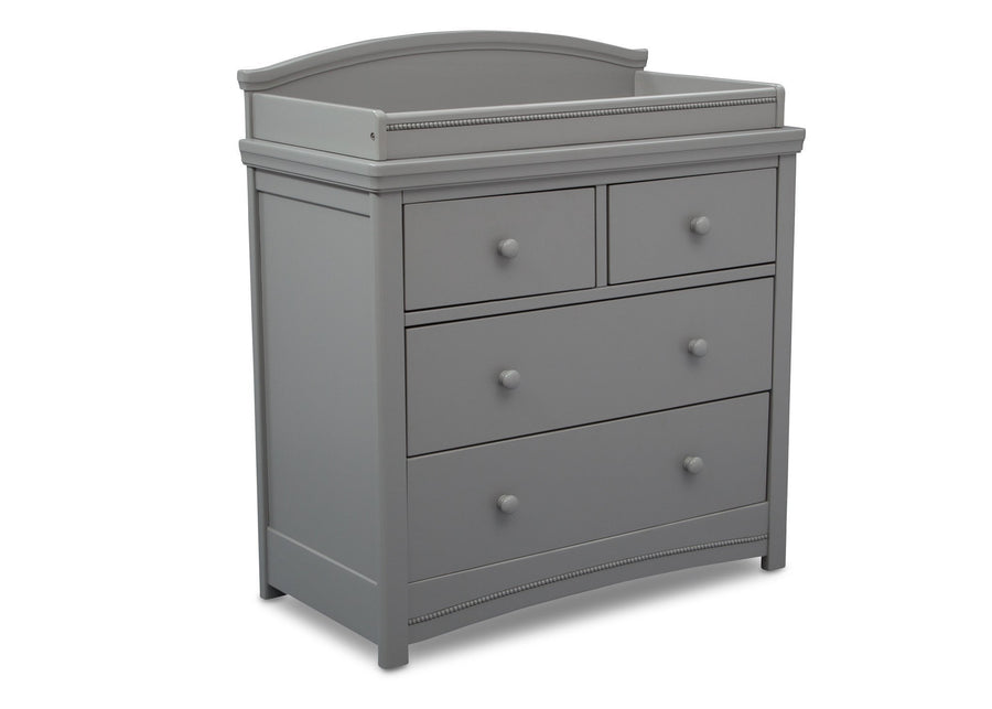 327040 026 Simmons emma 4 drw dresser with changing top grey angle 5-Emma 4 Drawer Dresser with Changing Top