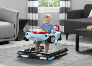 Delta Children Blue (2096) First Race 2-in-1 Baby Walker, Model View 1-First Race 2-in-1 Baby Walker