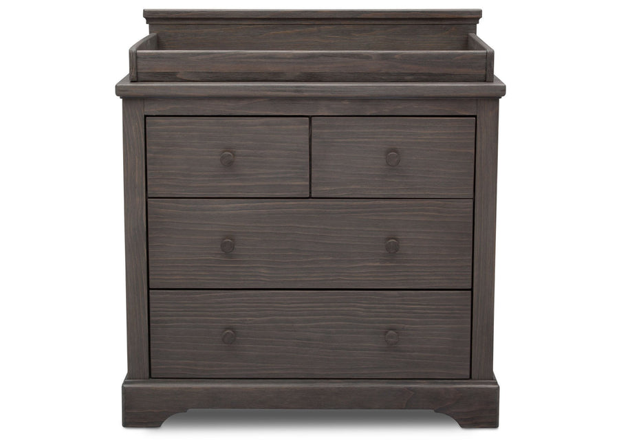 DCB: Rustic Grey (084)  2-Paloma 4 Drawer Dresser with Changing Top