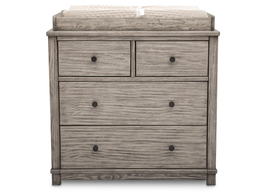 Simmons Kids, Rustic White (119), monterey 4 drawer dresser with changing top