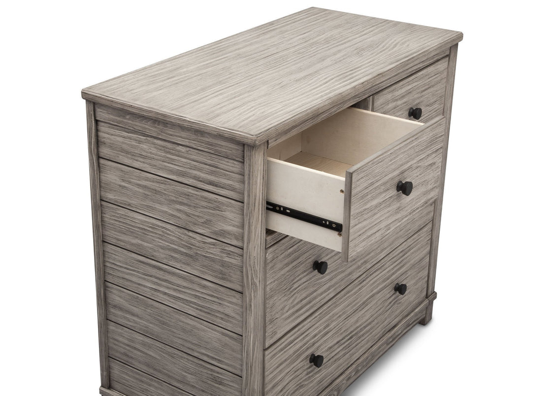 Simmons Kids, Rustic White (119), monterey 4 drawer dresser with changing top, drawer view b4b