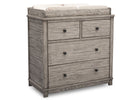 Simmons Kids, Rustic White (119), monterey 4 drawer dresser with changing top 14-Monterey 4 Drawer Dresser with Changing Top