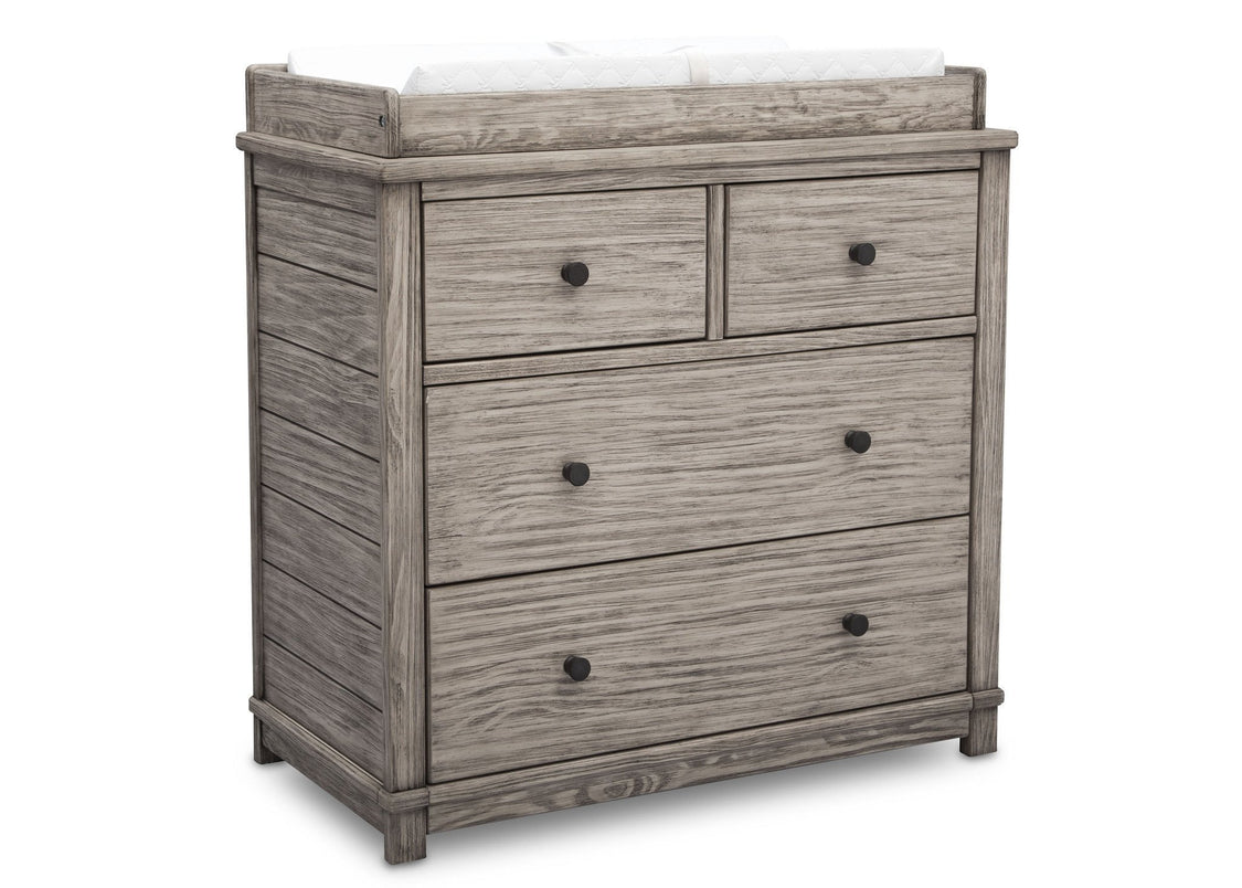 Simmons Kids, Rustic White (119), monterey 4 drawer dresser with changing top