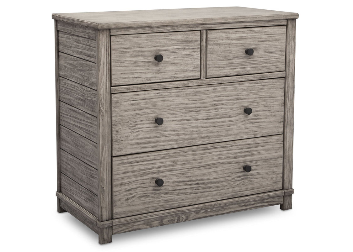 Simmons Kids, Rustic White (119), monterey 4 drawer dresser with changing top, straight view b1b