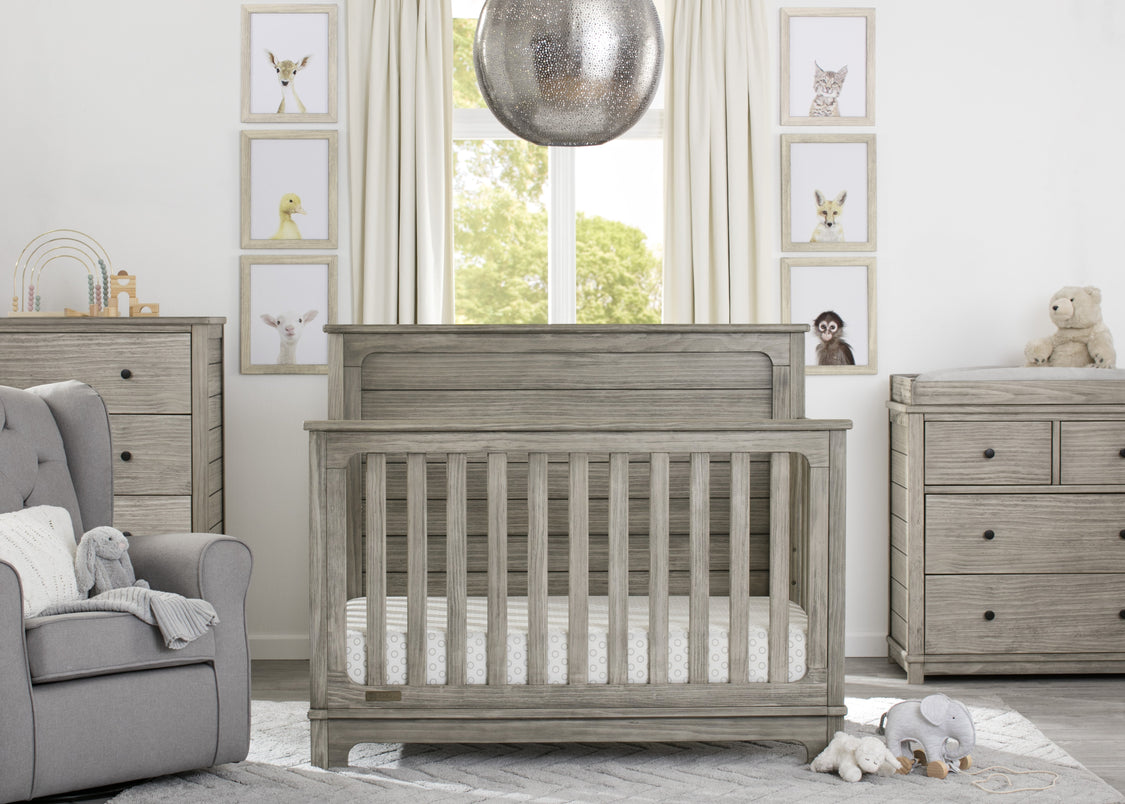 Simmons Kids Rustic White (119) Monterey 4 Drawer Dresser with Changing Top