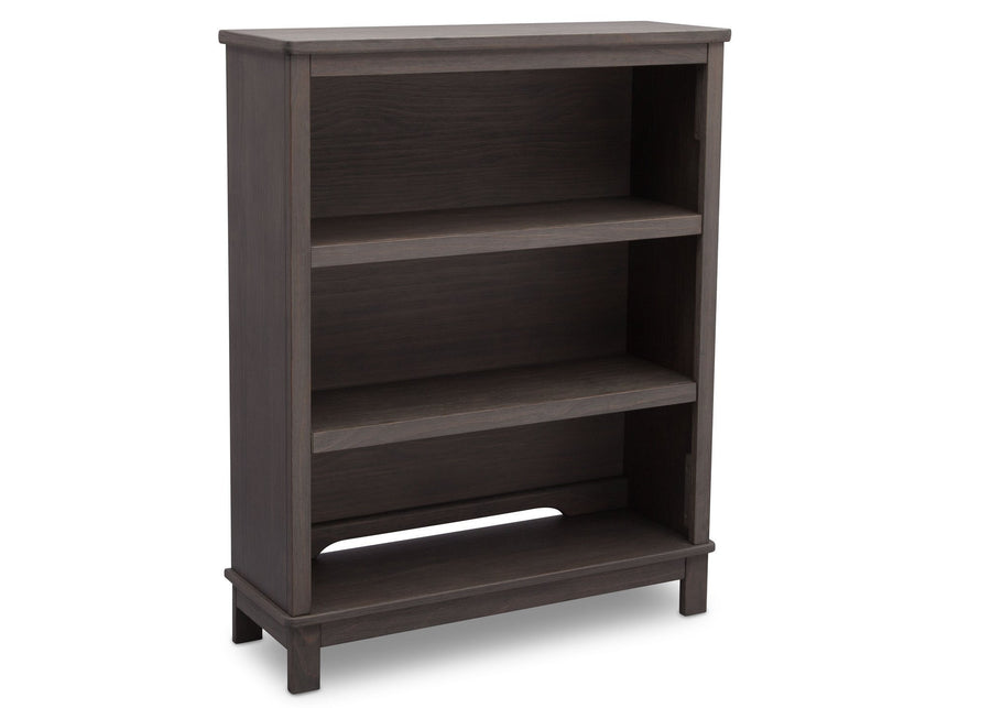 Simmons Kids Rustic Grey (084) Monterey Bookcase/ Hutch, angled view a2a 5-Monterey Bookcase