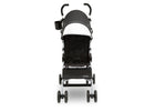 Jeep North Star Stroller by Delta Children, Black with Neutral Grey (2277), with extendable European-style canopy with sun visor 19-Jeep® North Star Stroller