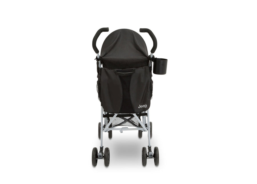 Jeep North Star Stroller by Delta Children, Black with Neutral Grey (2277), with Parent cup holder and easy-grip, extra-long foam handles 20-Jeep® North Star Stroller