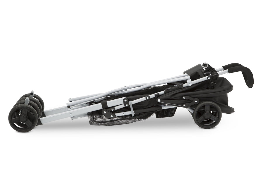 Jeep North Star Stroller by Delta Children, Black with Neutral Grey (2277), can be folded quickly and compactly 22-Jeep® North Star Stroller