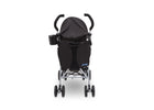Jeep North Star Stroller by Delta Children, Black with Baby Blue (2279), with Parent cup holder and easy-grip, extra-long foam handles 26-Jeep® North Star Stroller