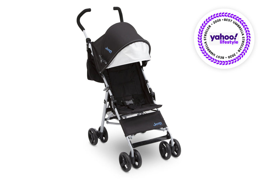 Jeep North Star Stroller by Delta Children, Black with Neutral Grey (2277) 24-Jeep® North Star Stroller