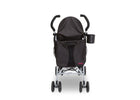 Jeep North Star Stroller by Delta Children, Black with Bright Burgundy (488), with Parent cup holder and easy-grip, extra-long foam handles 7-Jeep® North Star Stroller