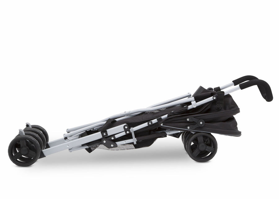 Jeep North Star Stroller by Delta Children, Black with Mellow Yellow (731), can be folded quickly and compactly 15-Jeep® North Star Stroller