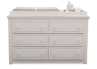 Simmons Kids Rustic Bianca (170) Oakmont 6 Drawer Dresser, Front View a2a 2-Oakmont 6 Drawer Dresser