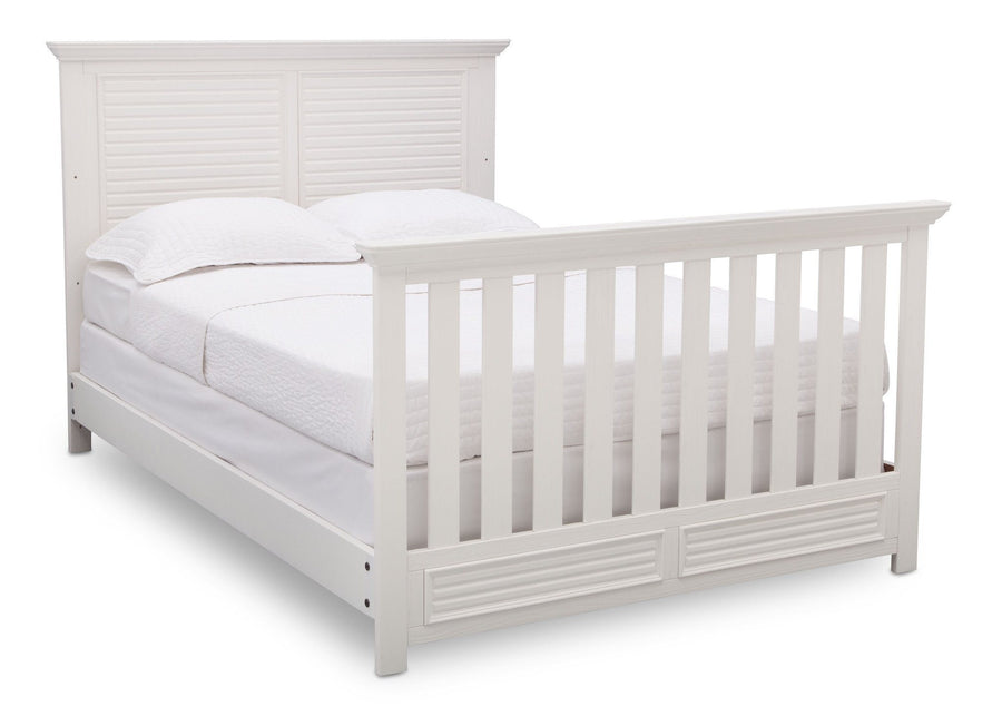 Simmons Kids Rustic Bianca (170) Oakmont Crib 'N' More Full bed conversion side view a6a 5-Oakmont Crib 'N' More