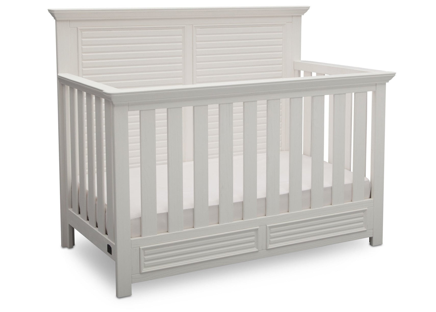 Simmons Kids Rustic Bianca (170) Oakmont Crib 'N' More Angle view a2a