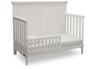 Simmons Kids Rustic Bianca (170) Oakmont Crib 'N' More Toddler bed conversion side view a4a 3-Oakmont Crib 'N' More