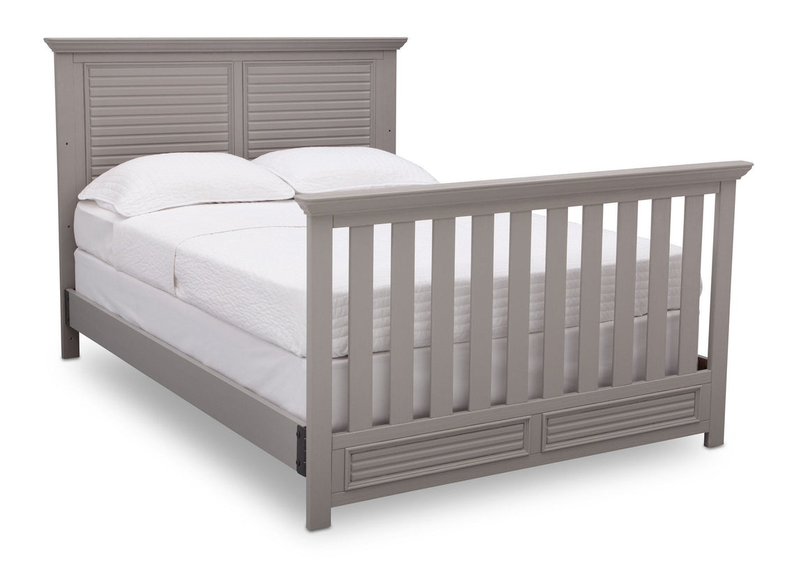 Simmons Kids Rustic Haze (940) Oakmont Crib 'N' More Full size conversion bed side b5b