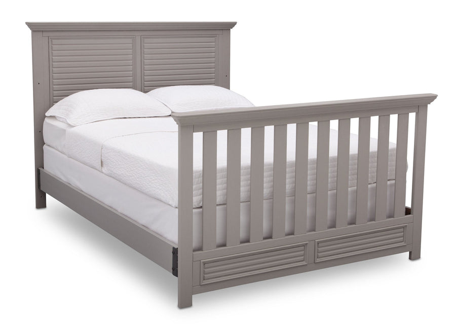 Simmons Kids Rustic Haze (940) Oakmont Crib 'N' More Full size conversion bed side b5b 11-Oakmont Crib 'N' More