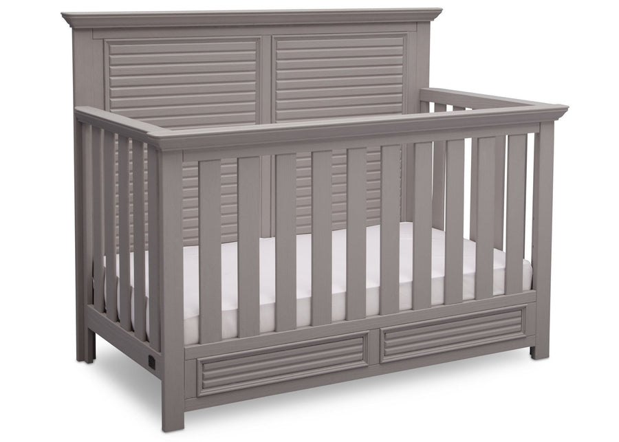 Simmons Kids Rustic Haze (940) Oakmont Crib 'N' More side view b2b 8-Oakmont Crib 'N' More