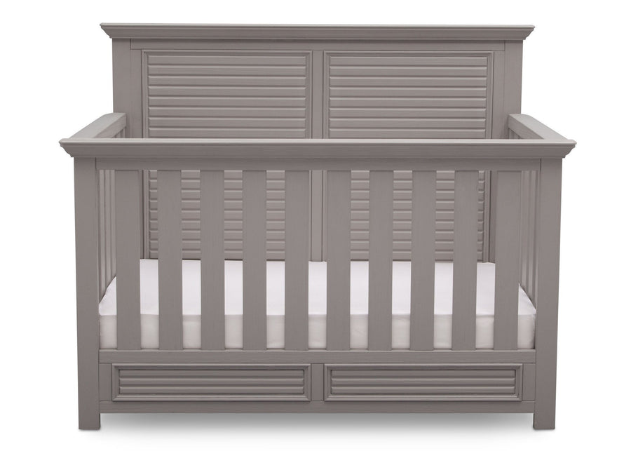 Simmons Kids Rustic Haze (940) Oakmont Crib 'N' More Front view b1b 7-Oakmont Crib 'N' More