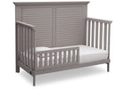 Simmons Kids Rustic Haze (940) Oakmont Crib 'N' More Toddler bed conversion side view b3b 9-Oakmont Crib 'N' More