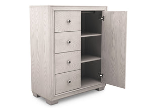 Simmons Kids Antique White (122) Ravello 4 Drawer Combo Chest, Detail 1 View, a4a 4-Ravello 4 Drawer Combo Chest