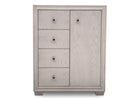 Simmons Kids Antique White (122) Ravello 4 Drawer Combo Chest, Front View, a2a 2-Ravello 4 Drawer Combo Chest