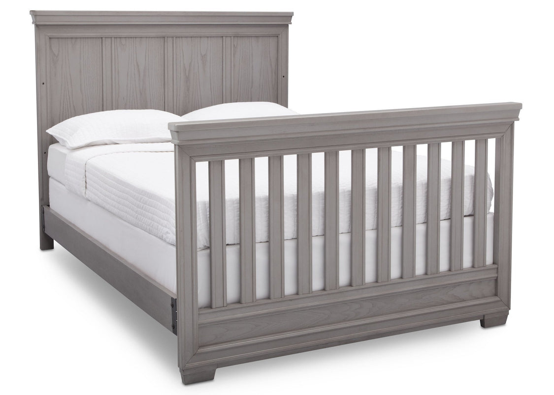 Simmons Kids Storm (161) Ravello Crib 'N' More, Angled Conversion to Full Size Bed View, a6a