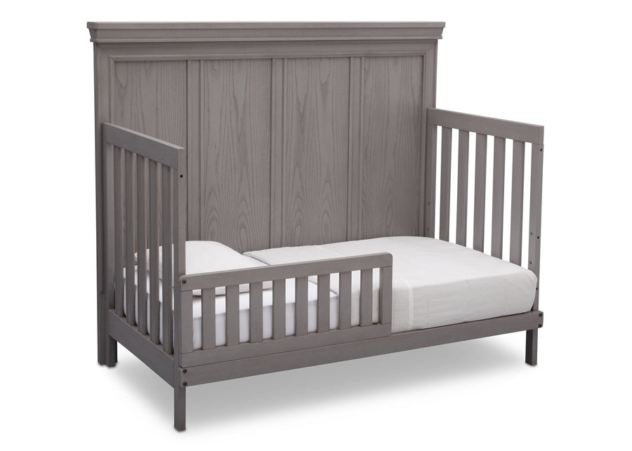Simmons Kids Storm (161) Ravello Crib 'N' More, Angled Conversion to Toddler Bed View, a4a 9-Ravello Crib 'N' More