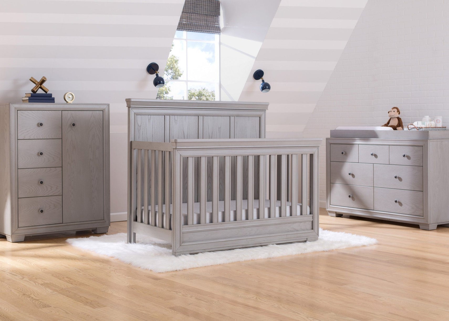 Simmons Kids Storm (161) Ravello Crib 'N' More, Room View, a1a